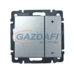   LEGRAND 770262 Valena nyomógombos fényerőszabályzó 40-400W izzó- és halogénlámpához, alumínium
