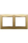 LEGRAND 770302 Valena frame double, horizontal, matt gold