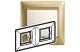 LEGRAND 770302 Valena keret kettős, vízszintes, matt arany