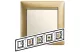 LEGRAND 770305 Valena five frame, matt gold