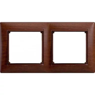 LEGRAND 770312 Valena keret kettős, vízszintes, ébenfa dekor