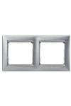 LEGRAND 770332 Valena frame double, horizontal, aluminum
