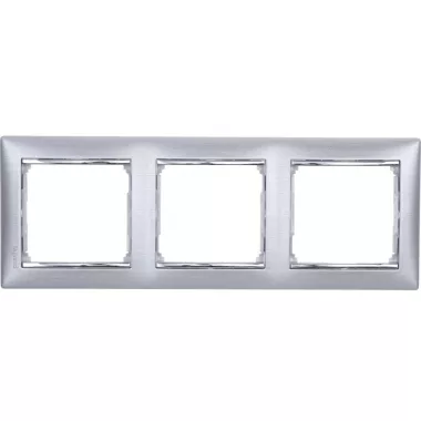 LEGRAND 770333 Valena keret hármas, vízszintes, alumetál