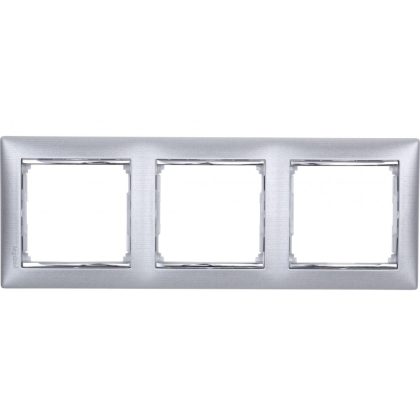 LEGRAND 770333 Valena frame triple, horizontal, aluminum