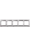 LEGRAND 770355 Valena Alumínium / Ezüst, 5-ös vízszintes keret