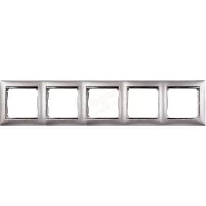 LEGRAND 770355 Valena Alumínium / Ezüst, 5-ös vízszintes keret