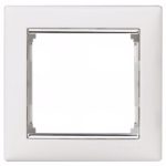 LEGRAND 770491 Valena Fehér / Ezüst, 1-es keret
