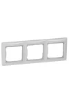 LEGRAND 770493 Valena Fehér / Ezüst, 3-as vízszintes keret