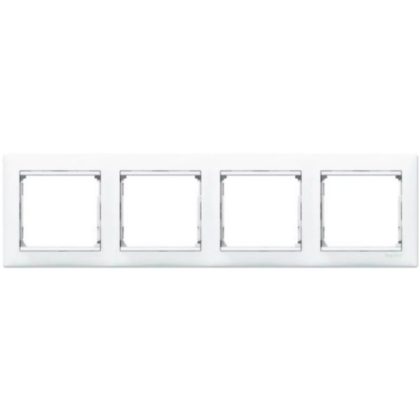 LEGRAND 770494 Valena White / Silver, horizontal frame 4