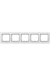 LEGRAND 770495 Valena Fehér / Ezüst, 5-ös vízszintes keret