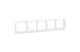 LEGRAND 771005 Galea Life keret 5-ös vízszintes, fehér