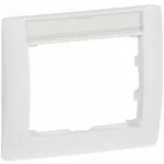 LEGRAND 771013 Galea Life keret egyes, címketartóval, fehér