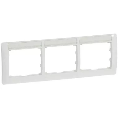 LEGRAND 771015 Galea Life keret 3-as vízszintes, címketartóval, fehér