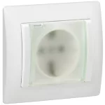   LEGRAND 771027 Galea Life 2P+F dugalj csatlakozóaljzat rugós csapófedéllel IP44, fehér