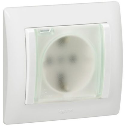   LEGRAND 771027 Galea Life 2P + F socket with spring-loaded flap IP44, white