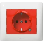 LEGRAND 771046 Galea Life 2P+F dugalj csatlakozóaljzat gyermekvédelemmel, irányfénnyel, piros