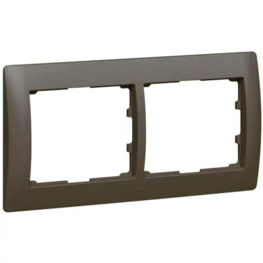 LEGRAND 771202 Galea Life frame 2 horizontal, deep bronze