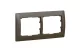 LEGRAND 771202 Galea Life frame 2 horizontal, deep bronze