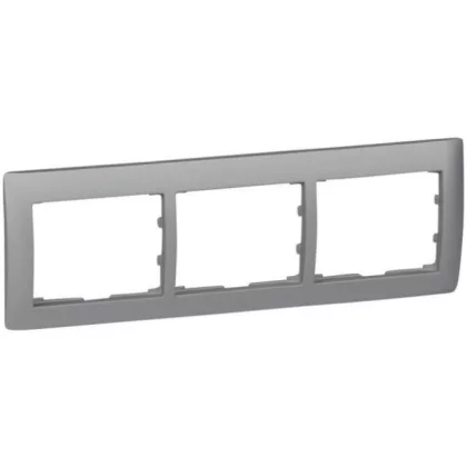 LEGRAND 771303 Galea Life keret 3-as vízszintes, alumínium