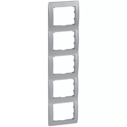   LEGRAND 771309 Galea Life keret 5-ös függőleges, alumínium