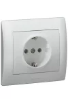 LEGRAND 771362 Galea Life 2P + F socket, spring-loaded, aluminum LEGRAND 771362 Galea Life 2P + F socket, spring-loaded, aluminum