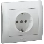 LEGRAND 771362 Galea Life 2P+F dugalj csatlakozóaljzat, rugós, alumínium