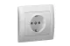 LEGRAND 771362 Galea Life 2P + F socket, spring-loaded, aluminum LEGRAND 771362 Galea Life 2P + F socket, spring-loaded, aluminum