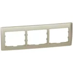 LEGRAND 771403 Galea Life keret 3-as vízszintes, titánium