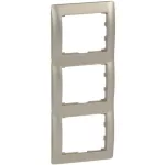 LEGRAND 771407 Galea Life keret 3-as függőleges, titánium