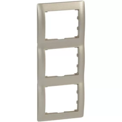 LEGRAND 771407 Galea Life keret 3-as függőleges, titánium