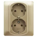   LEGRAND 771430 Galea Life 2x2P+F dugalj csatlakozóaljzat, csavaros, titánium