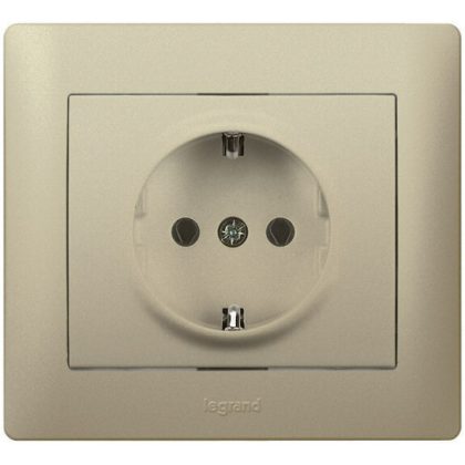   LEGRAND 771463 Galea Life 2P + F socket with child protection, spring-loaded, titanium