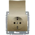   LEGRAND 771464 Galea Life 2P+F dugalj csatlakozóaljzat gyermekvédelemmel, csapófedéllel, titánium