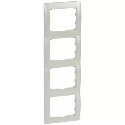 LEGRAND 771508 Galea Life frame 4 vertical, pearl