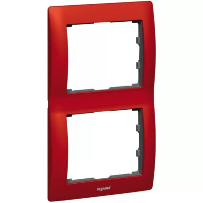 LEGRAND 771906 Galea Life frame 2 vertical, glitter red