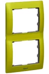 LEGRAND 771926 Galea Life frame 2 vertical, glitter green