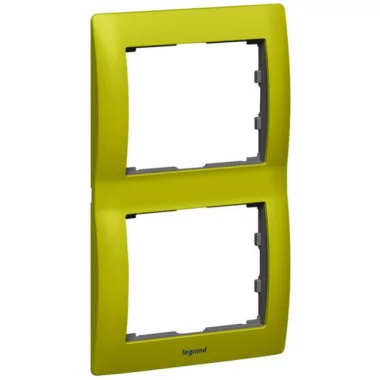 LEGRAND 771926 Galea Life frame 2 vertical, glitter green