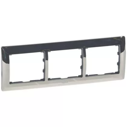 LEGRAND 771933 Galea Life keret 3-as vízszintes, króm