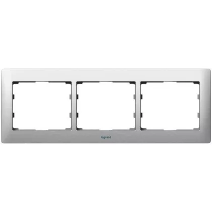 LEGRAND 771953 Galea Life frame 3 horizontal, aluminum