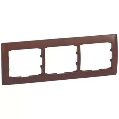 LEGRAND 771973 Galea Life frame 3 horizontal, cherry