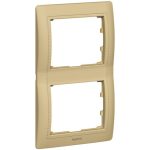   LEGRAND 771993 Galea Life frame 2 vertical, leather tradition