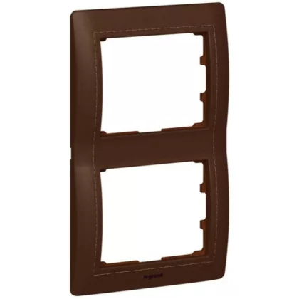 LEGRAND 771998 Galea Life Frame 2 Vertical Leather Dynasty