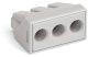 Wago 773-493 PUSH WIRE® vezeték összekötő; tömör és sodrott vezetékekhez; Ex-alkalmazásokhoz; max. 6 mm²; 3 vezeték; világosszürke készülékház; világosszürke fedél;