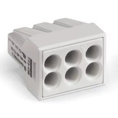 Wago 773-496 PUSH WIRE® vezeték összekötő; tömör és sodrott vezetékekhez; Ex-alkalmazásokhoz; max. 2,5 mm²; 6 vezeték;