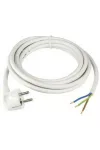 GAO 77333 Csatlakozóvezeték földelt dugóval, 3m, 3x1.5, fehér, H05VV-F