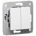   LEGRAND 773608 Cariva double toggle switch without frame white