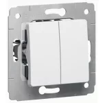   LEGRAND 773608 Cariva double toggle switch without frame white