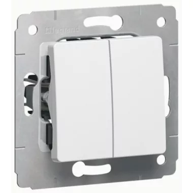 LEGRAND 773608 Cariva kettős váltókapcsoló keret nélkül fehér