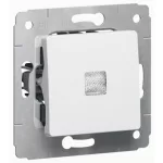   LEGRAND 773610 Cariva single pole switch with indicator light, white without frame