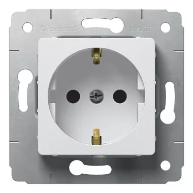 LEGRAND 773620 Cariva 2P + F socket white LEGRAND 773620 Cariva 2P + F socket white